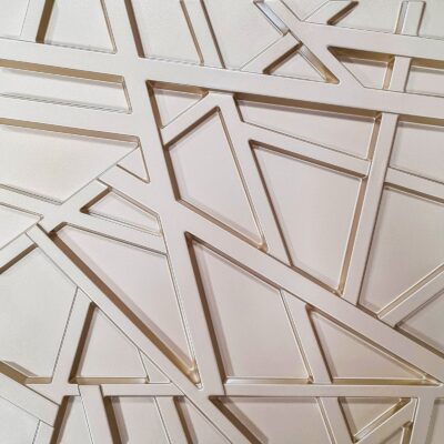 Panel 3D Golden Shapes