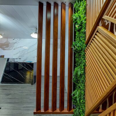 Pérgola De División Castaño WPC