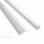 Riel cuadrado gris led